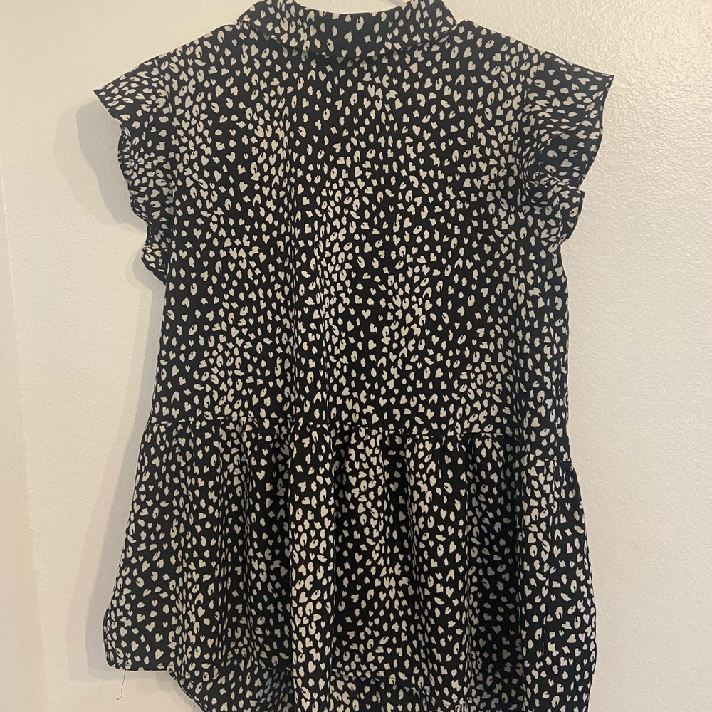 Slightly Cheetah Print Blouse
